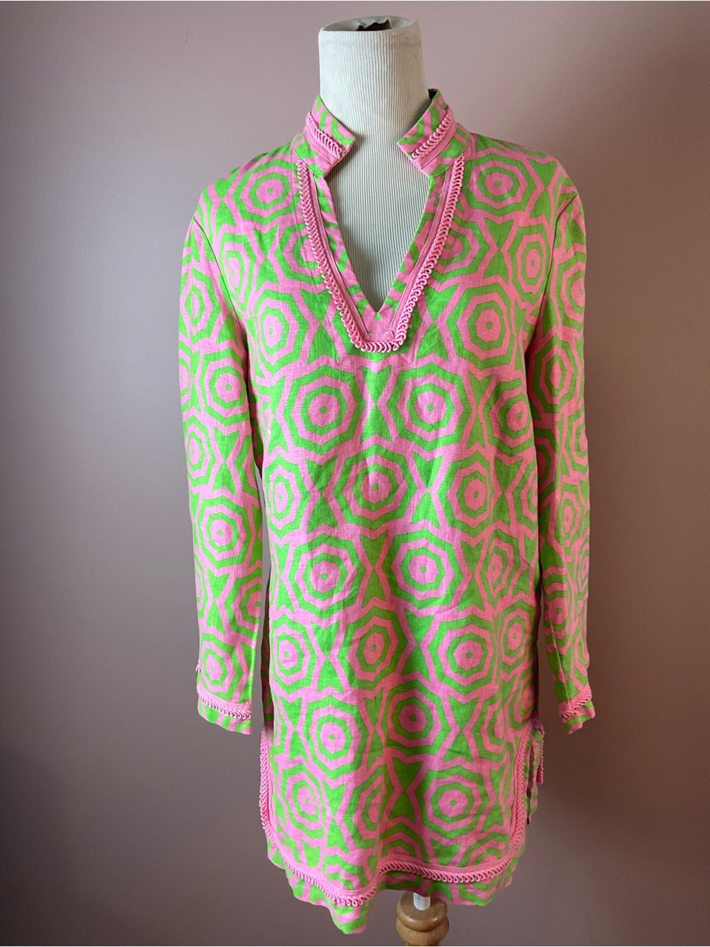 Sail to Sable Neon Pink & Lime Starprint Tunic